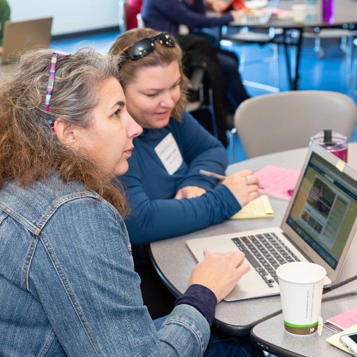 Teachers at workshop